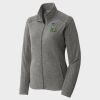 Women's Heather Microfleece Full Zip Jacket Thumbnail