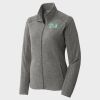 Women's Heather Microfleece Full Zip Jacket Thumbnail