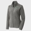Women's Heather Microfleece Full Zip Jacket Thumbnail