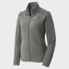 Women's Heather Microfleece Full Zip Jacket Thumbnail
