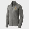 Women's Heather Microfleece Full Zip Jacket Thumbnail