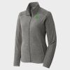 Women's Heather Microfleece Full Zip Jacket Thumbnail