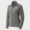 Women's Heather Microfleece Full Zip Jacket Thumbnail