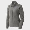 Women's Heather Microfleece Full Zip Jacket Thumbnail
