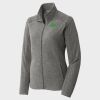 Women's Heather Microfleece Full Zip Jacket Thumbnail