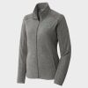 Women's Heather Microfleece Full Zip Jacket Thumbnail