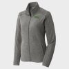 Women's Heather Microfleece Full Zip Jacket Thumbnail