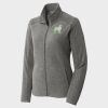 Women's Heather Microfleece Full Zip Jacket Thumbnail