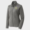 Women's Heather Microfleece Full Zip Jacket Thumbnail