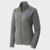Women's Heather Microfleece Full Zip Jacket Thumbnail