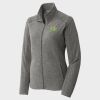 Women's Heather Microfleece Full Zip Jacket Thumbnail
