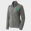 Women's Heather Microfleece Full Zip Jacket Thumbnail