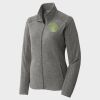 Women's Heather Microfleece Full Zip Jacket Thumbnail