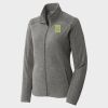 Women's Heather Microfleece Full Zip Jacket Thumbnail