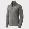 Women's Heather Microfleece Full Zip Jacket Thumbnail