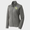 Women's Heather Microfleece Full Zip Jacket Thumbnail