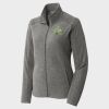 Women's Heather Microfleece Full Zip Jacket Thumbnail