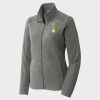 Women's Heather Microfleece Full Zip Jacket Thumbnail