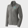 Women's Heather Microfleece Full Zip Jacket Thumbnail