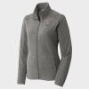 Women's Heather Microfleece Full Zip Jacket Thumbnail
