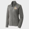 Women's Heather Microfleece Full Zip Jacket Thumbnail