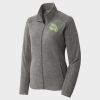 Women's Heather Microfleece Full Zip Jacket Thumbnail