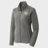 Women's Heather Microfleece Full Zip Jacket Thumbnail