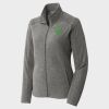 Women's Heather Microfleece Full Zip Jacket Thumbnail