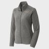 Women's Heather Microfleece Full Zip Jacket Thumbnail