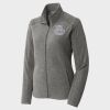 Women's Heather Microfleece Full Zip Jacket Thumbnail