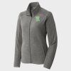 Women's Heather Microfleece Full Zip Jacket Thumbnail