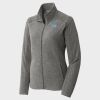 Women's Heather Microfleece Full Zip Jacket Thumbnail
