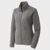 Women's Heather Microfleece Full Zip Jacket Thumbnail