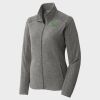 Women's Heather Microfleece Full Zip Jacket Thumbnail