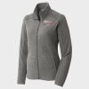 Women's Heather Microfleece Full Zip Jacket Thumbnail