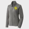 Women's Heather Microfleece Full Zip Jacket Thumbnail