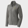 Women's Heather Microfleece Full Zip Jacket Thumbnail