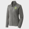Women's Heather Microfleece Full Zip Jacket Thumbnail