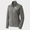 Women's Heather Microfleece Full Zip Jacket Thumbnail