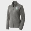 Women's Heather Microfleece Full Zip Jacket Thumbnail