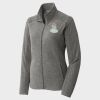 Women's Heather Microfleece Full Zip Jacket Thumbnail