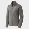 Women's Heather Microfleece Full Zip Jacket Thumbnail