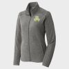 Women's Heather Microfleece Full Zip Jacket Thumbnail