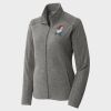 Women's Heather Microfleece Full Zip Jacket Thumbnail