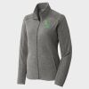 Women's Heather Microfleece Full Zip Jacket Thumbnail