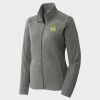 Women's Heather Microfleece Full Zip Jacket Thumbnail