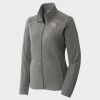 Women's Heather Microfleece Full Zip Jacket Thumbnail