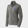 Women's Heather Microfleece Full Zip Jacket Thumbnail