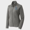 Women's Heather Microfleece Full Zip Jacket Thumbnail