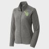 Women's Heather Microfleece Full Zip Jacket Thumbnail